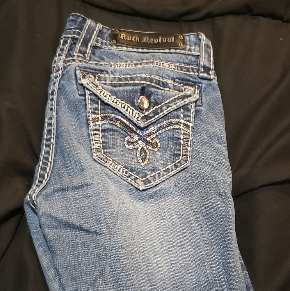 Rock revival size 26 luna easy boot jeans